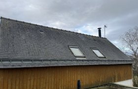 nettoyage de toiture ardoise, plus un traitement hydrofuge