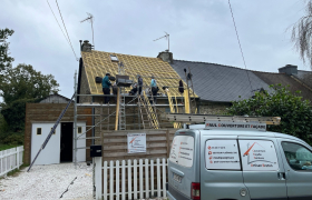remplacement de toiture ardoise fait à Josselin 56