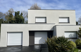 nettoyage traitement et protection de la façade qui a été fait à Locminé 56